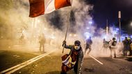 Nominace v kategorii Aktualita - série: Ernesto Benavides (Peru / AFP) - Nepokoje v Peru.