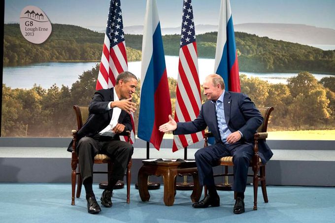 Vladimir Putin a Barack Obama