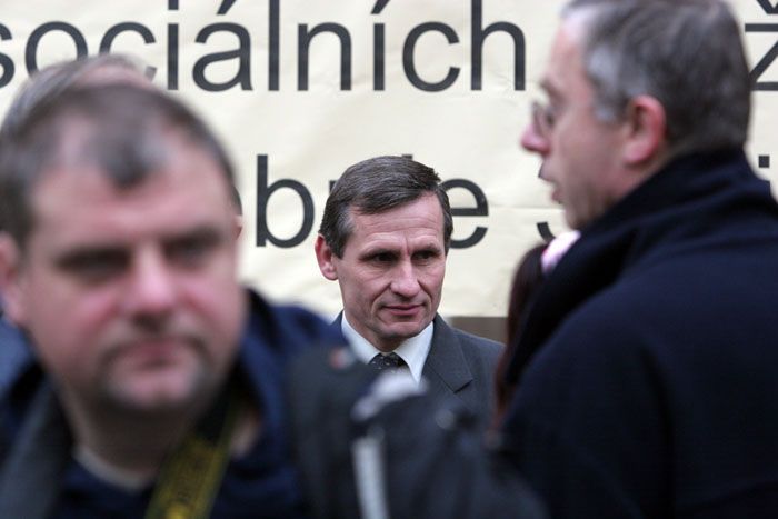 Demonstrace za podporu zákona o sociálních službách
