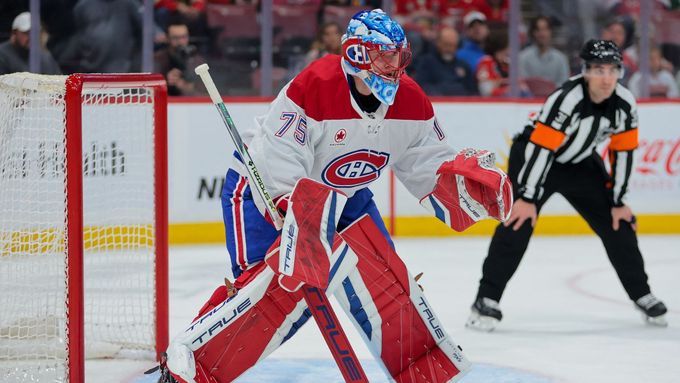 Podívejte se, jak Jakub Dobeš v brance Montrealu při debutu v NHL vychytal útočníky Floridy