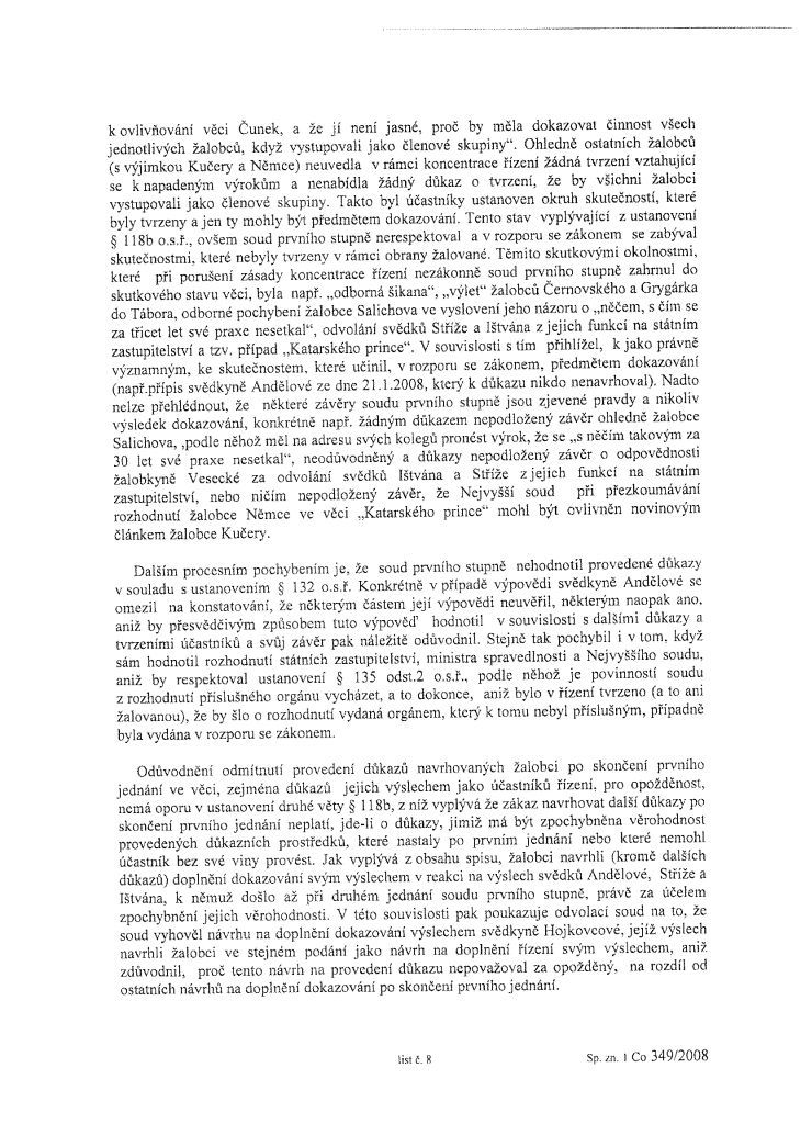 Usnesení Vrchního soudu v Praze v kauze justiční mafie, strana 8