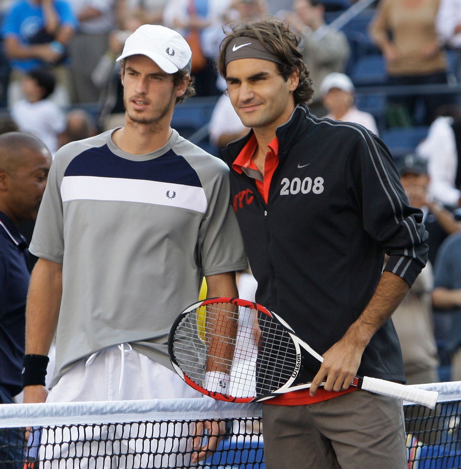 Andy Murray a Roger Federer - finále US Open 2008