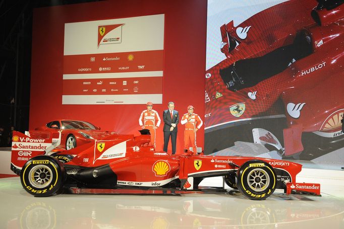 Ferrari F138, Fernando Alonso, Luca di Montezemolo a Felipe Massa