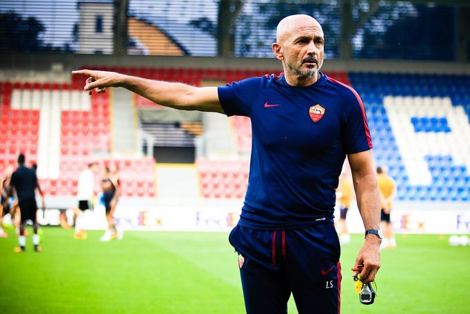 FC Viktoria Plzeň vs. AS Řím, tisková konference, trénink,  Luciano Spalletti