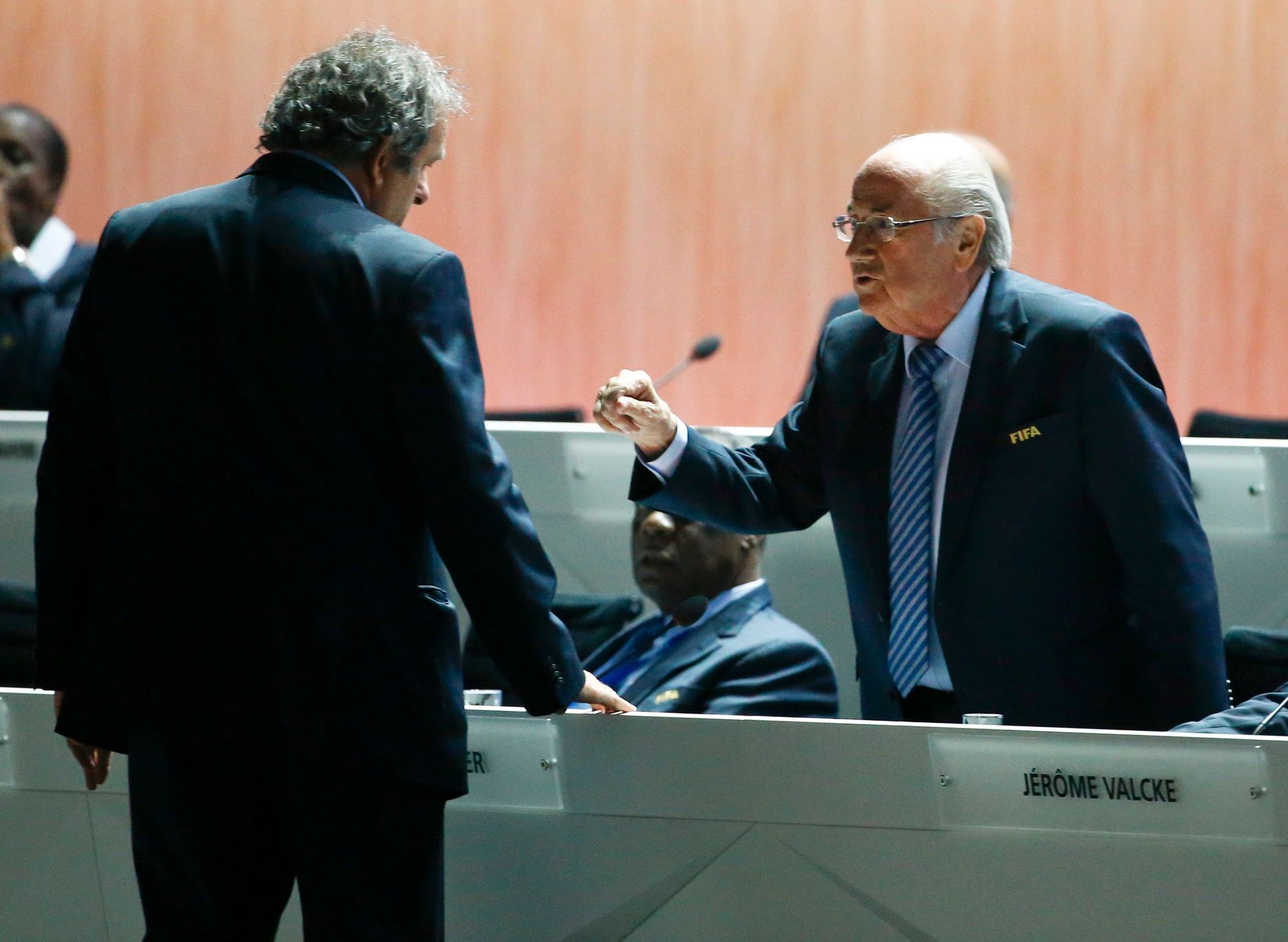 Kongres FIFA: Michel Platini a Sepp Blatter
