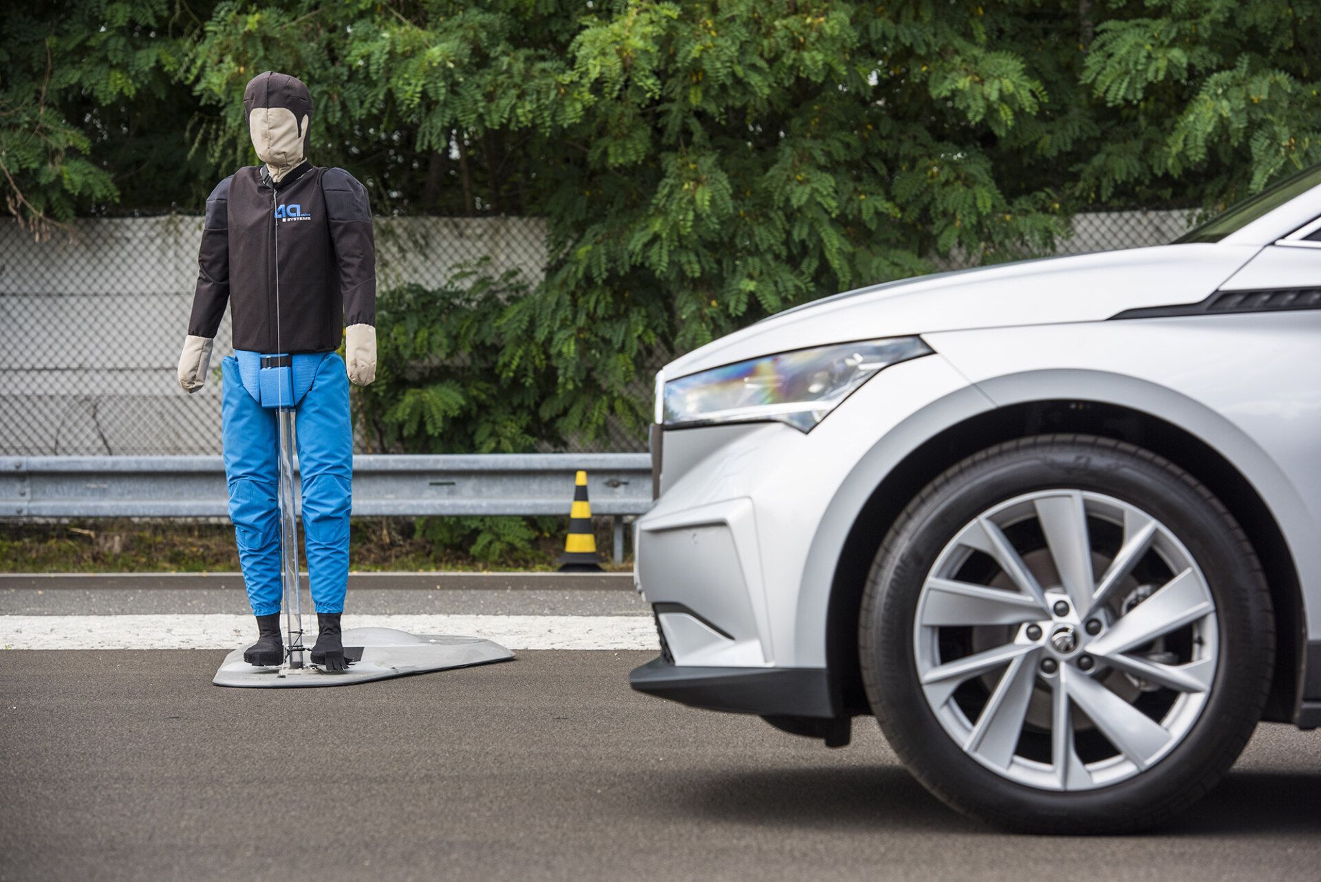 Jízdní asistenty, testování Škoda Auto 2023