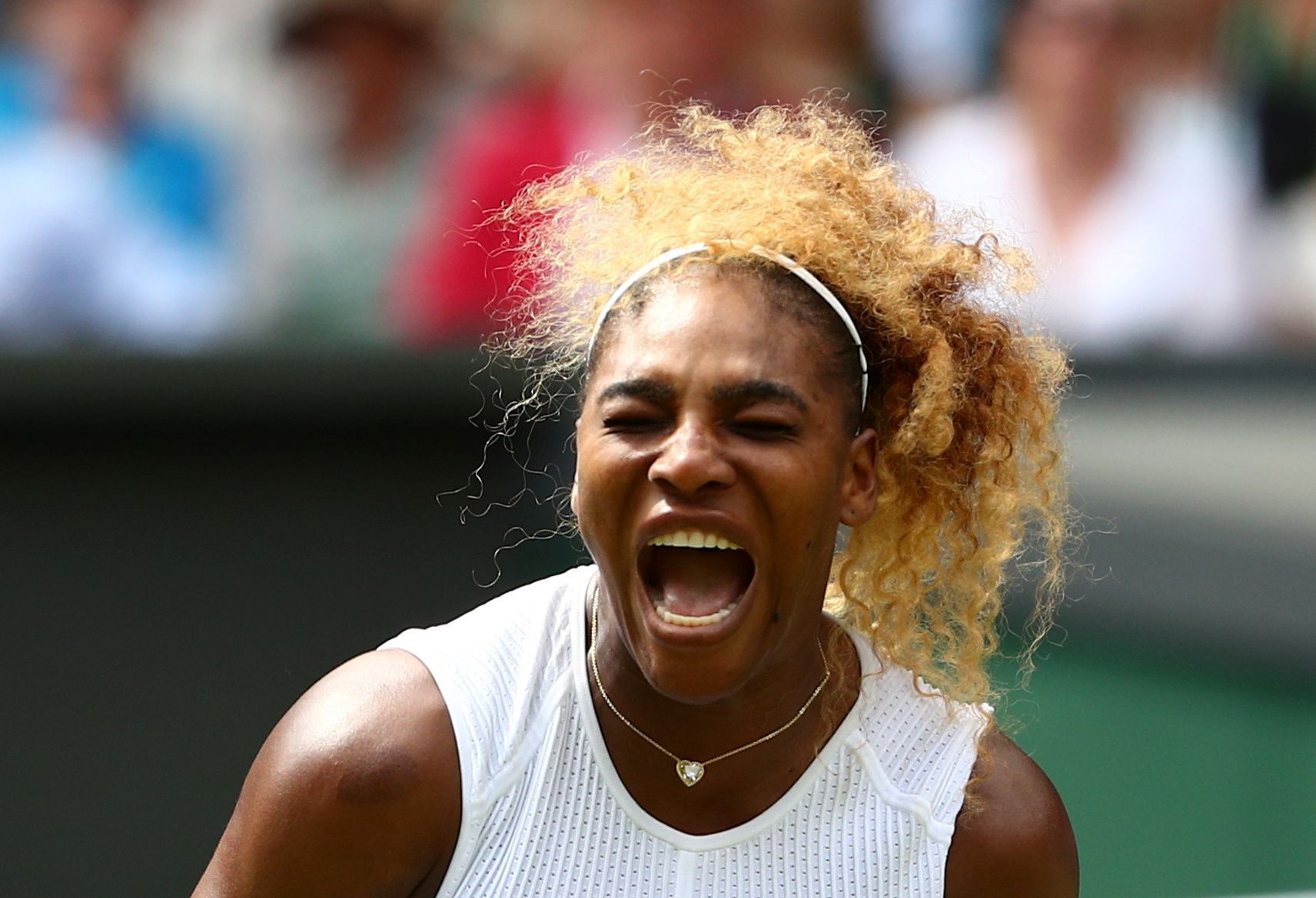 Serena Williamsová ve čtvrtfinále Wimbledonu 2019