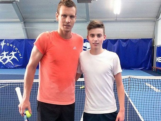 Tomáš Berdych a Michael Vrbenský