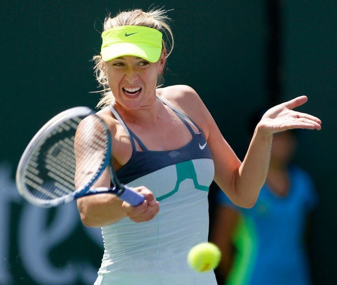 Ruská tenistka Maria Šarapovová na vítězním turnaji v Indian Wells