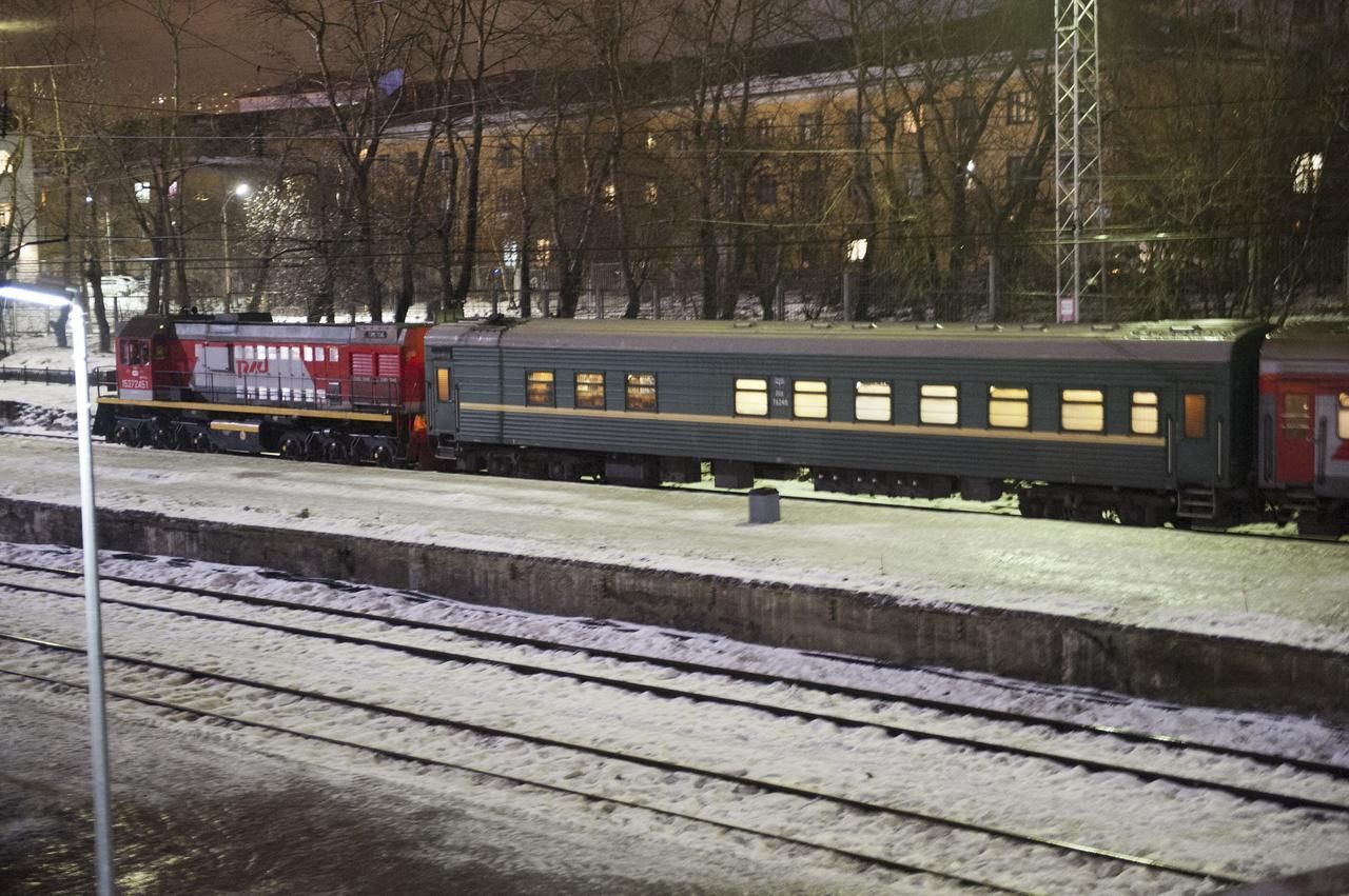 Vlak, který údajně převáží Greenpeace