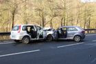 Na tahu z Českých Budějovic se srazilo pět aut