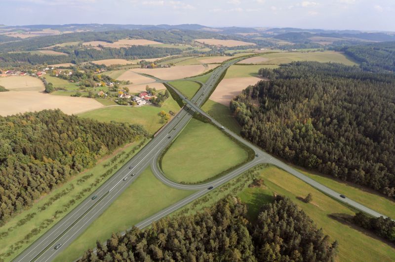 Dálnice D3 přes střední Čechy - Stabilizovaná varianta 21
