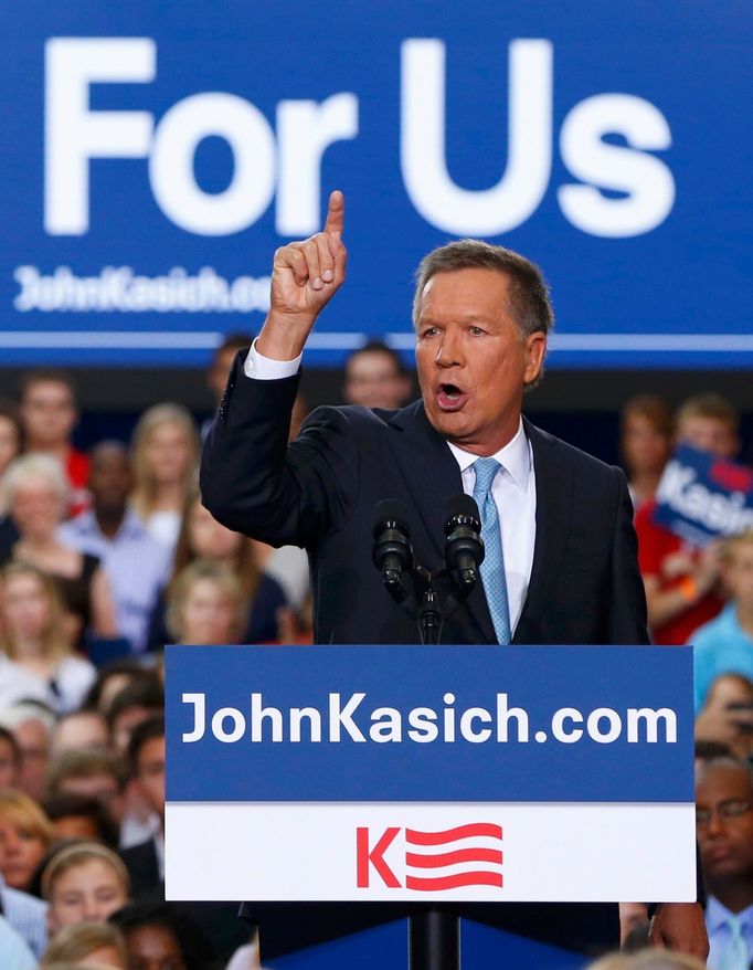 Guvernér státu Ohio John Kasich.