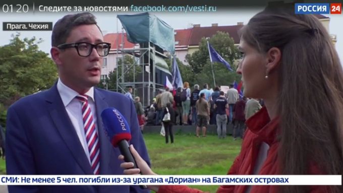 Ruská státní televize odvysílala reportáž o Koněvově soše