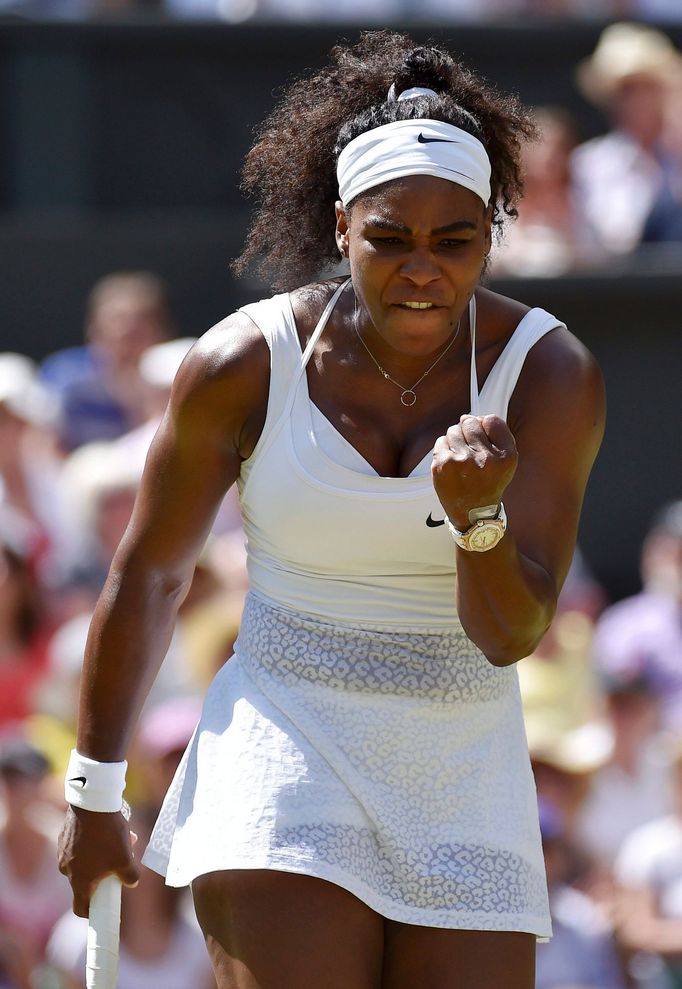 Serena Williamsová ve finále Wimbledonu 2015