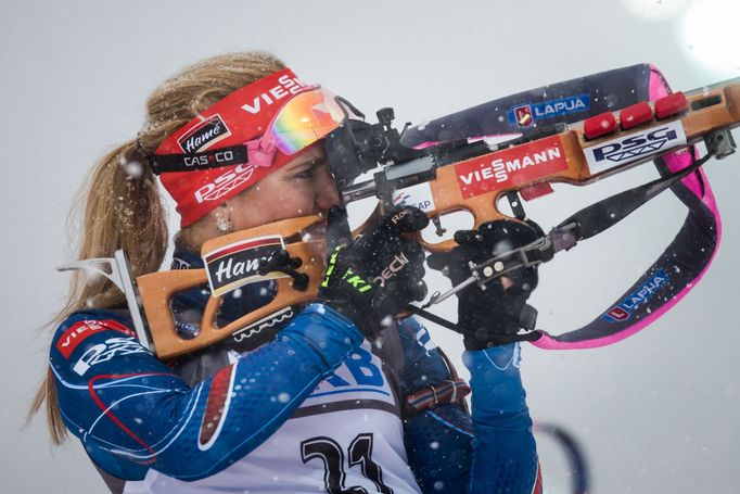 Biatlon, SP NMNM, stíhačka Ž: Gabriela Soukalová