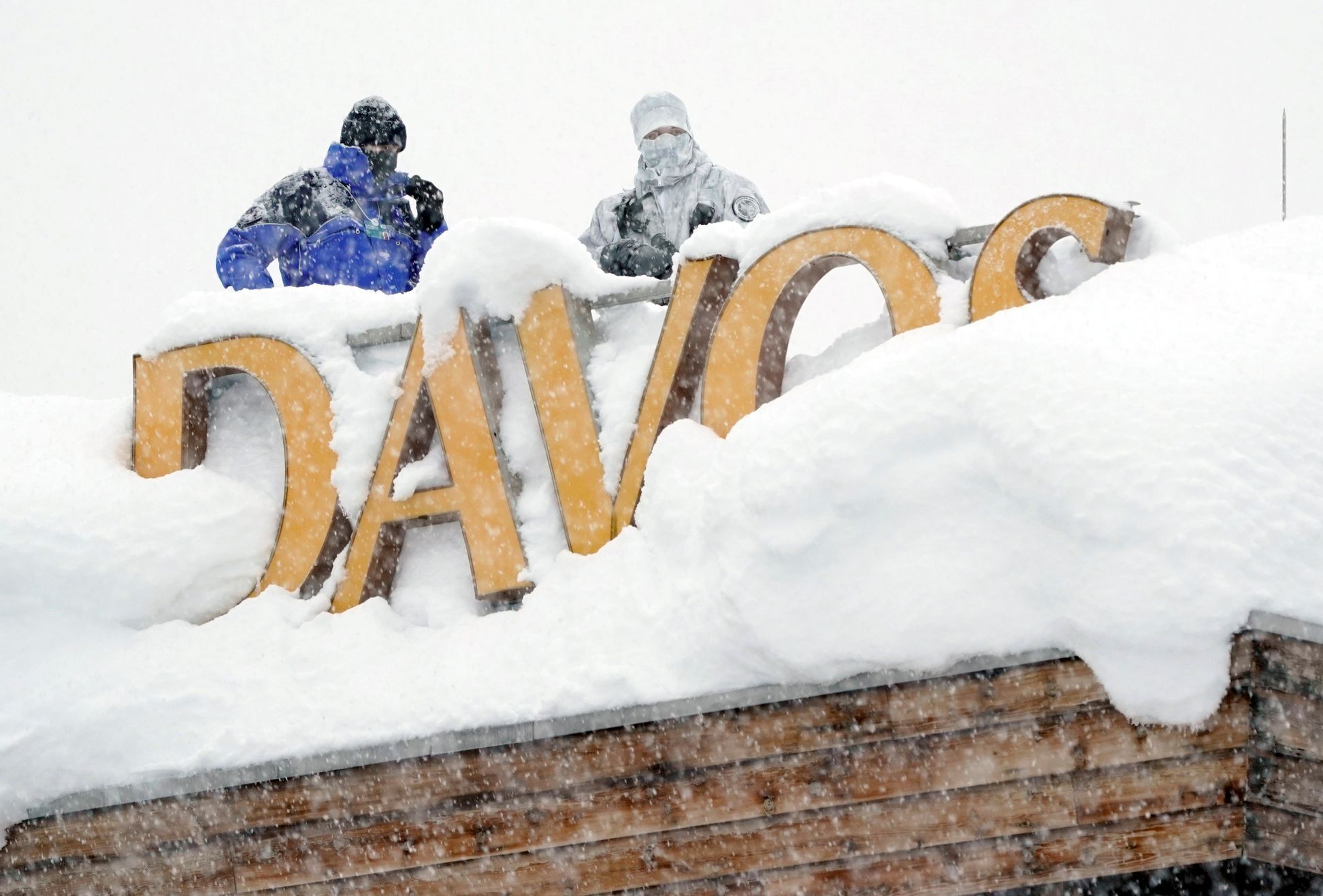 Zasněžený Davos