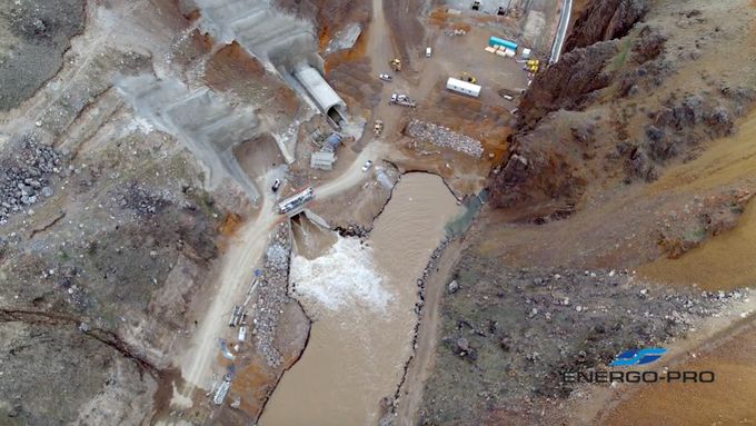 Společnost Energo-Pro v Turecku staví přehradu a vodní elektrárnu