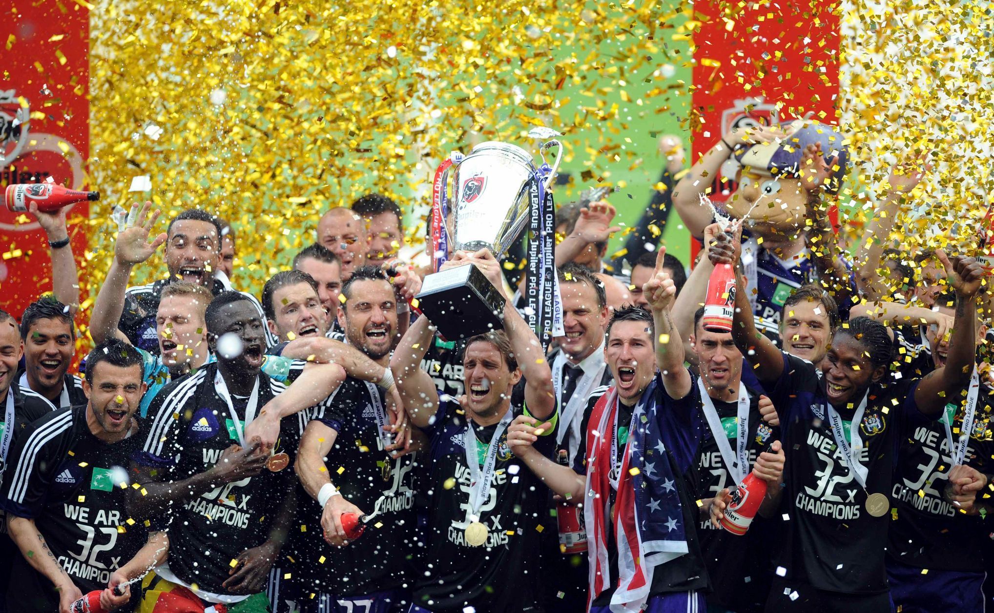 Anderlecht (Biglia) slaví belgický titul