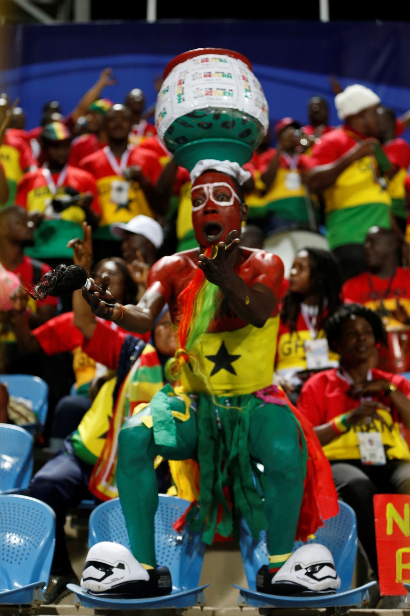 Fanoušci Ghany na mistrovství Afriky 2019