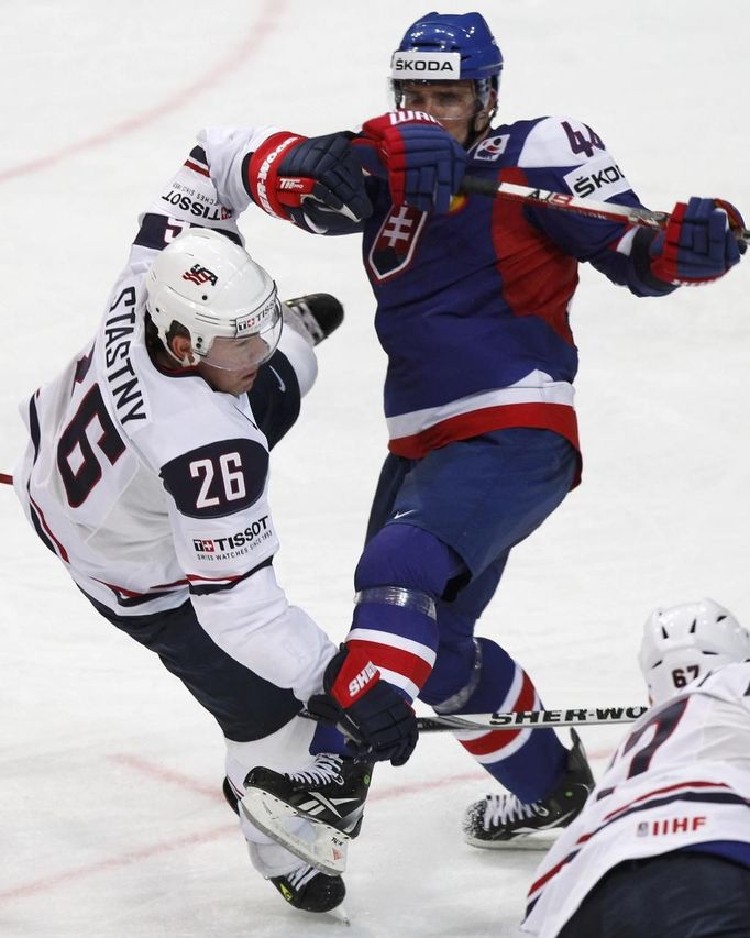 MS v hokeji 2012: USA - Slovensko (Sekera, Stastny)