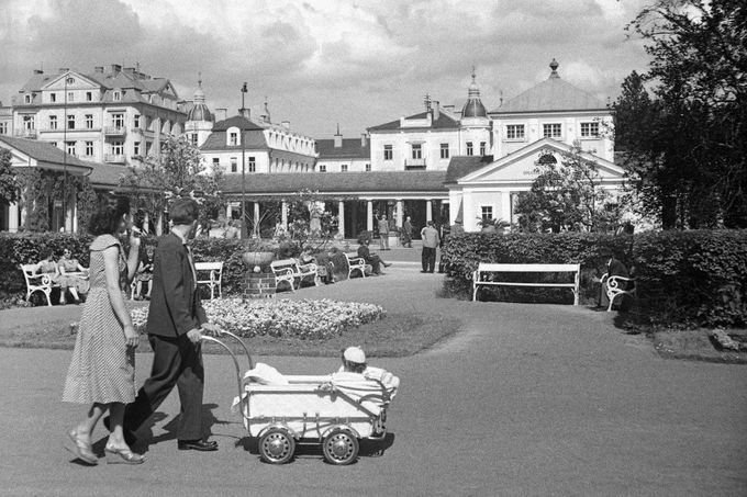 Františkovy Lázně v roce 1956