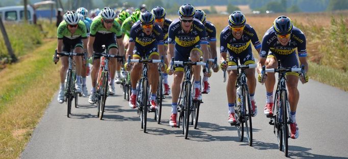 Tour de France - 13. etapa letošní "Staré dámy" (Contador, Kreuziger, Mollema)