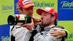Button brawn Barrichello barcelona formule