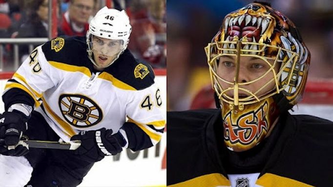 David Krejčí a Tuukka Rask