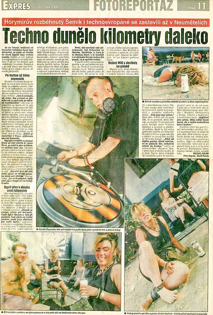 Teknival Hostomice 1994: První ilegální technoparty v Československu, kde se sešlo přes 300 lidí. Zárodek legendárního CzechTeku.