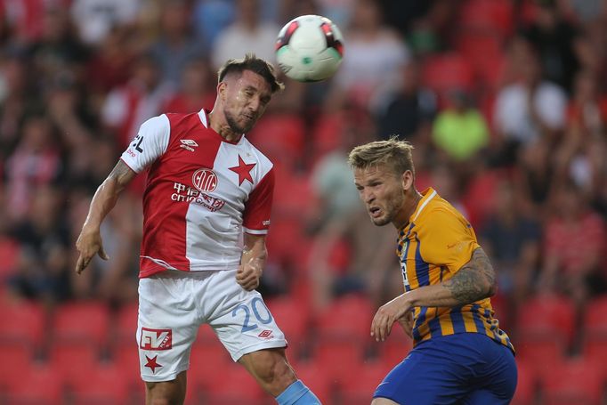 Alexandru Baluta v ligovém zápase Slavia - Opava.