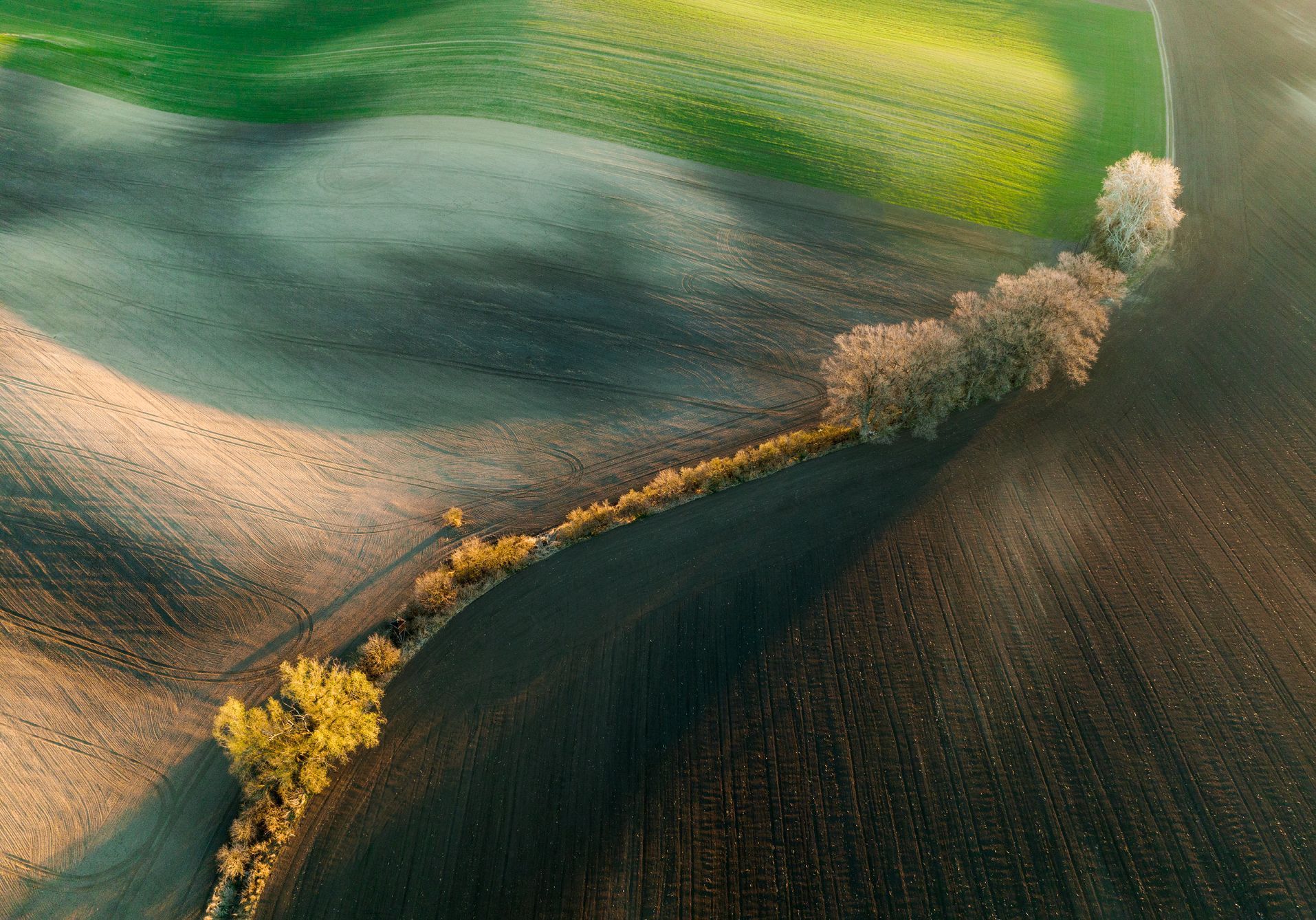 Moravské Slovácko, jižní Morava, fotografie z dronu, fotograf Radek Severa