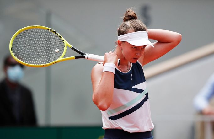 Barbora Krejčíková ve finále French Open s Anastasií Pavljučenkovovou