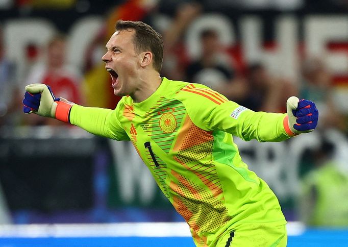 Manuel Neuer v osmifinále Eura 2024 Německo - Dánsko