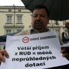 Demonstrace starostů proti daňové diskriminaci
