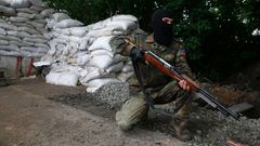 Ukrajina - Doněck - separatista - ozbrojenec