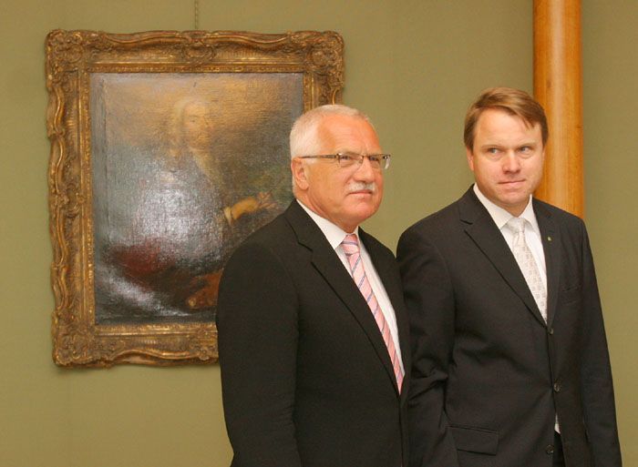 Prezident Klaus přijal Martina Bursíka