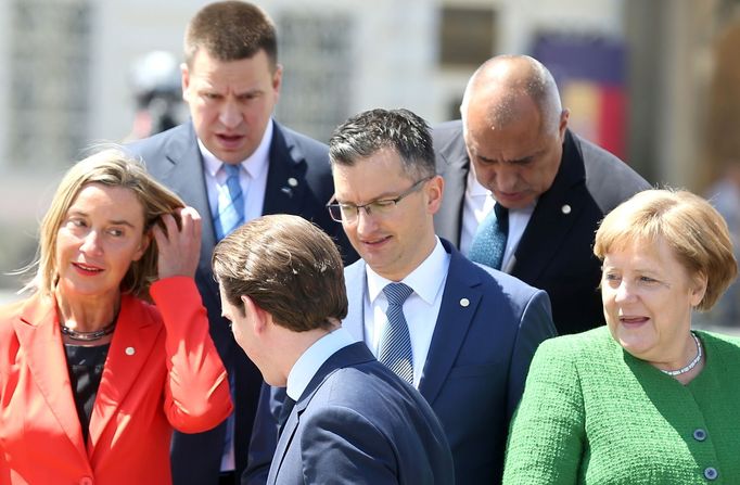 Lídři členských států EU na summitu v Sibiu