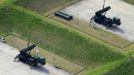 An aerial view shows units of Patriot Advanced Capability-3 (PAC-3) missiles at Japan Self-Defence Forces' Narashino exercise area in Funabashi, east of Tokyo, in this photo taken by Kyodo April 9, 2013. Japanese public broadcaster NHK showed aerial footage of what it said were ballistic missile interceptors being deployed near Tokyo in response to North Korea's threats and actions. Japan in the past has deployed ground-based PAC-3 interceptors, as well as Aegis radar-equipped destroyers carrying Standard Missile-3 (SM-3) interceptors in the run-up to North Korean missile launches. Mandatory Credit REUTERS/Kyodo (JAPAN - Tags: MILITARY POLITICS) ATTENTION EDITORS - FOR EDITORIAL USE ONLY. NOT FOR SALE FOR MARKETING OR ADVERTISING CAMPAIGNS. THIS IMAGE HAS BEEN SUPPLIED BY A THIRD PARTY. IT IS DISTRIBUTED, EXACTLY AS RECEIVED BY REUTERS, AS A SERVICE TO CLIENTS. MANDATORY CREDIT. JAPAN OUT. NO COMMERCIAL OR EDITORIAL SALES IN JAPAN. YES Published: Dub. 9, 2013, 3:37 dop.