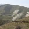 Kouř po bojích v Náhorním Karabachu