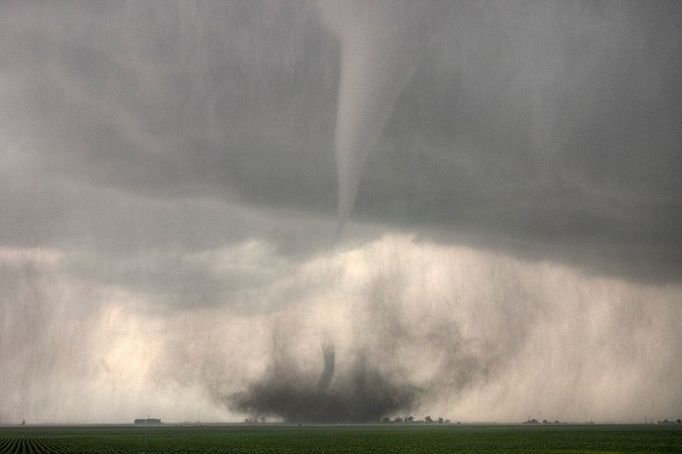 Iowa Tornado Tornado forms south of Ft. Dodge Iowa, June 11, 2004. This was one of the last tornadoes from this pretty active severe weather day in northwest Iowa.