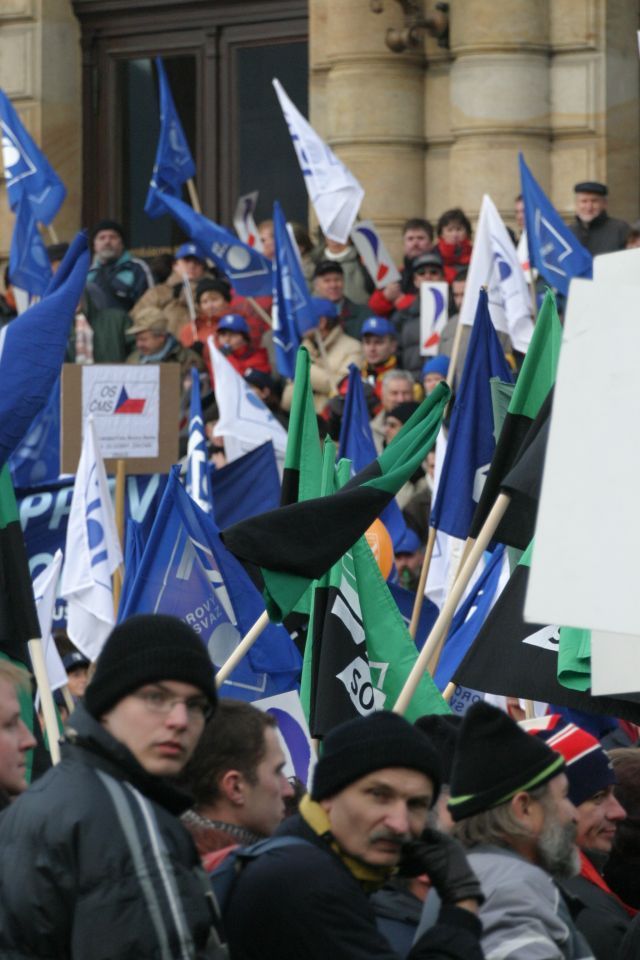 Demonstrace odborů