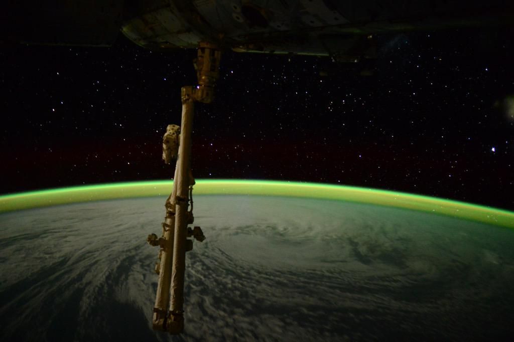 Snímek astronauta Terryho Virtse z kosmu