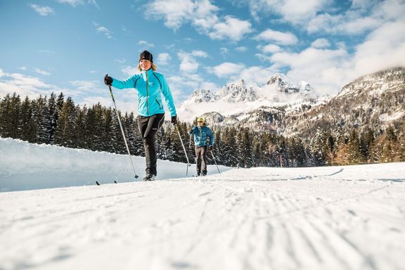 Skvělé podmínky pro běh na lyžích v Kitzbühelských Alpách