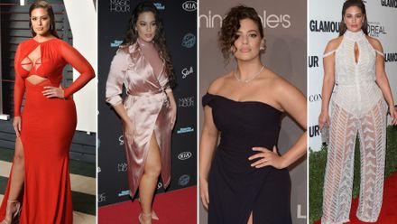 Rozparky, upnuté šaty, vysoký pas. Módní doporučení plus size modelky