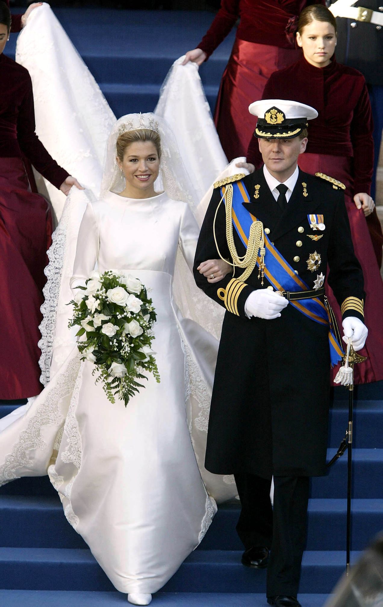 FOTOGALERIE / Magazín / Novomanželé Maxima Zorreguietová  a holandský korunní princ Willem-Alexander.