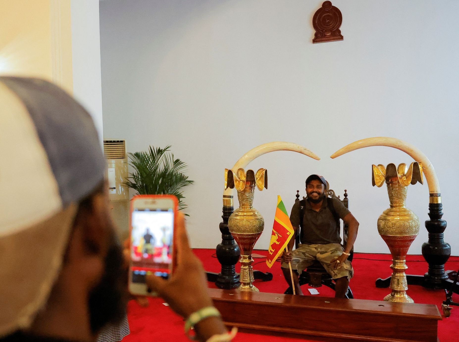 srí lanka protest prezidentský palác