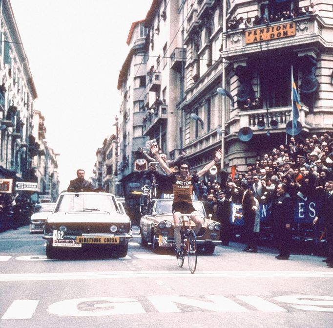 Eddy Merckx  na Giro d'Italia v 70. letech.