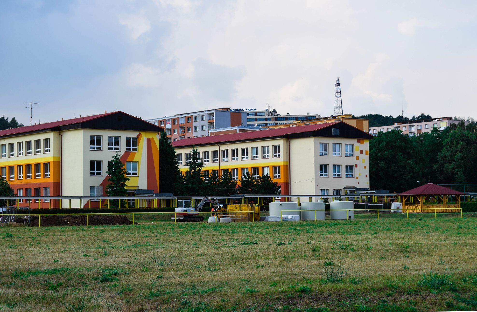 Kadaň, Ústecký kraj, reportáž, 3. základní škola, sluníčková škola, dešťová voda, nádrže