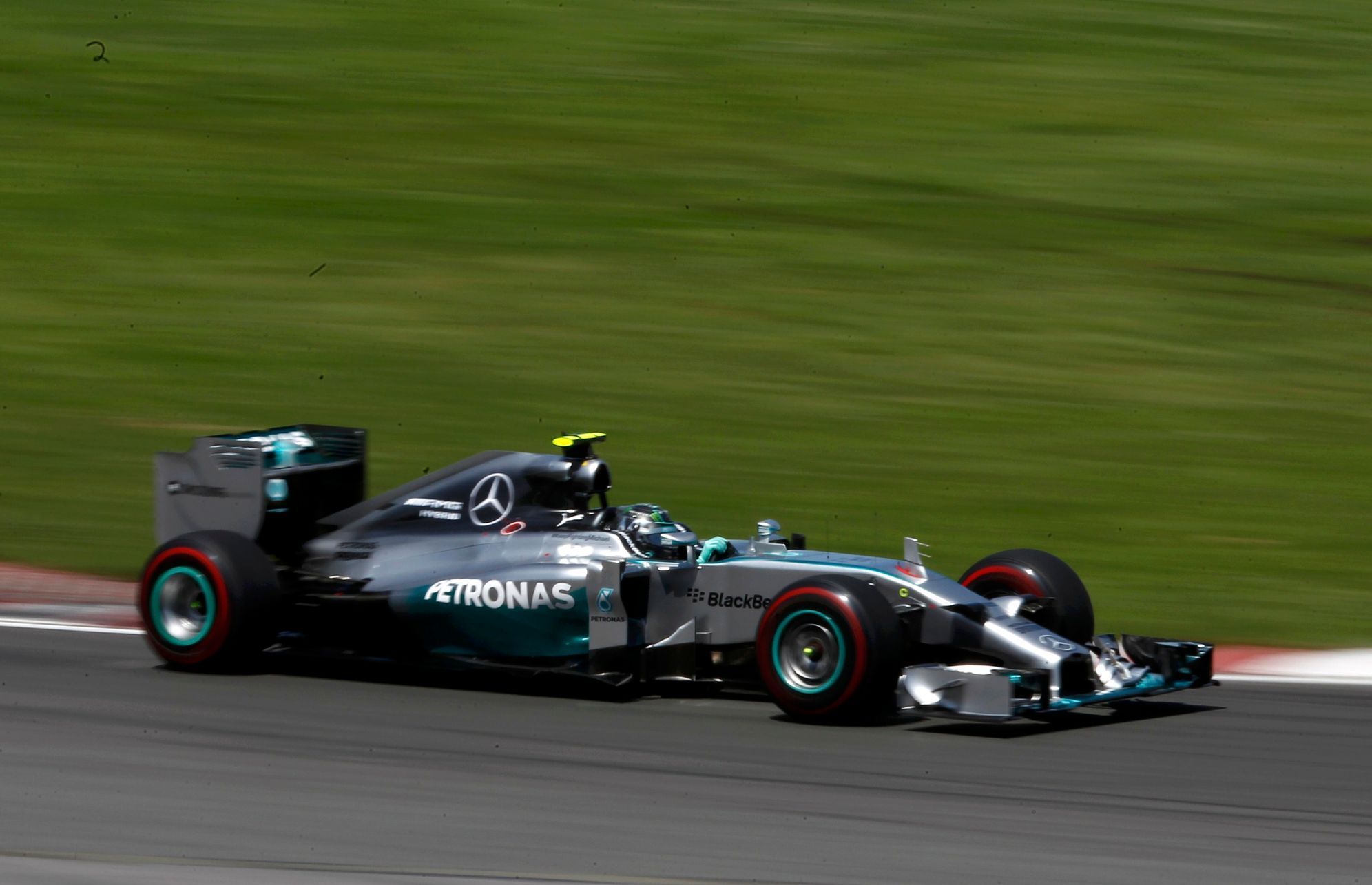 Mercedes Formula One driver Rosberg of Germany drives during the Canadian F1 Grand Prix at the Circuit Gilles Villeneuve in Montreal